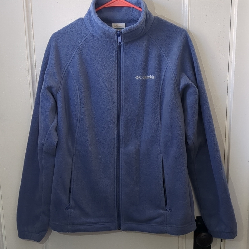 Columbia Soft Blue Full-Zip Fleece